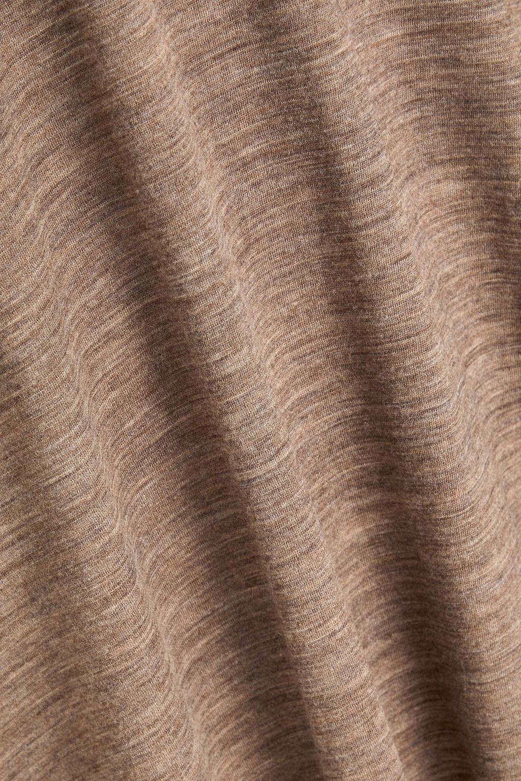 TOTEME Mélange wool-jersey midi dress