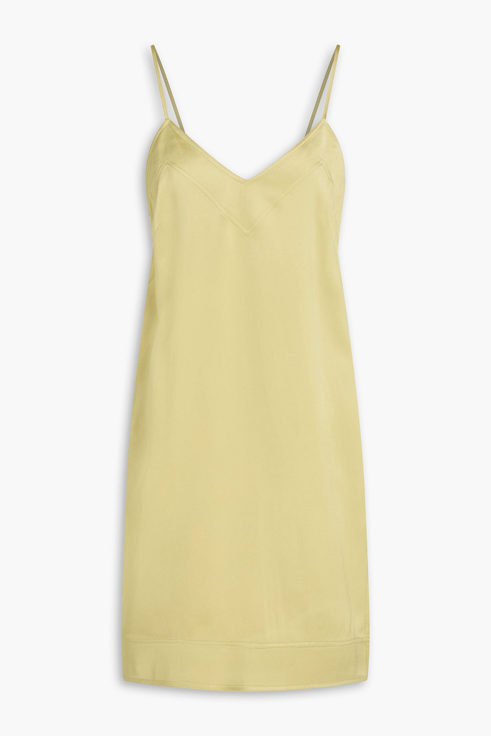 Totême Satin-crepe Mini Dress In Animal Print