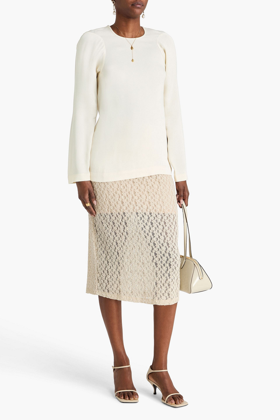 Totême Crepe Top In Multi