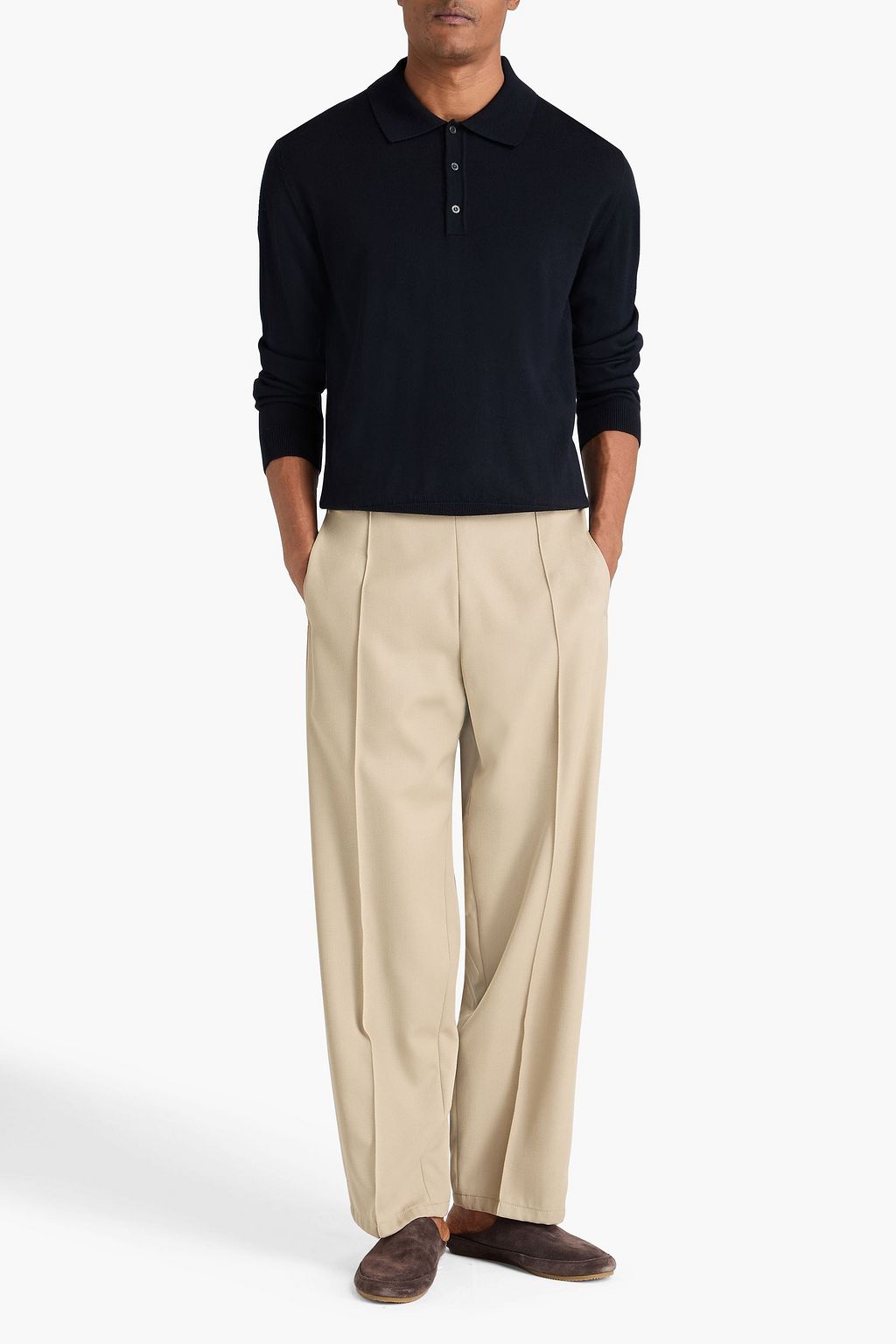 FRESCOBOL CARIOCA Felix merino wool polo sweater