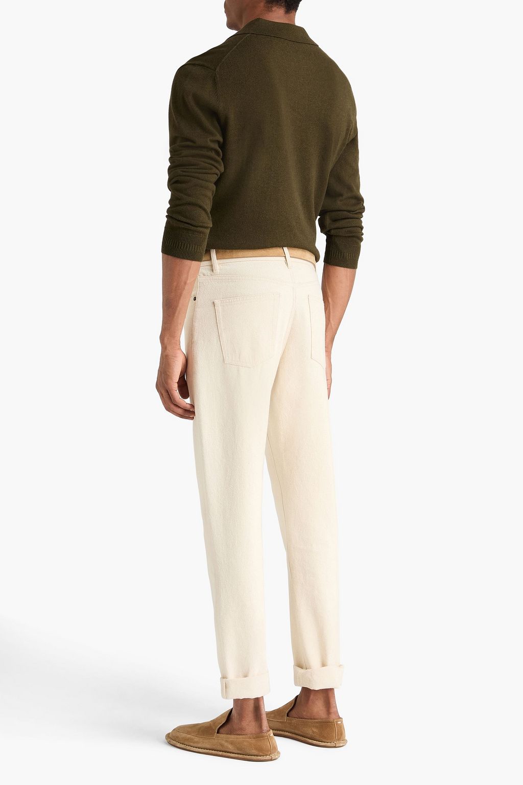 FRESCOBOL CARIOCA Teo cotton and cashmere-blend polo sweater