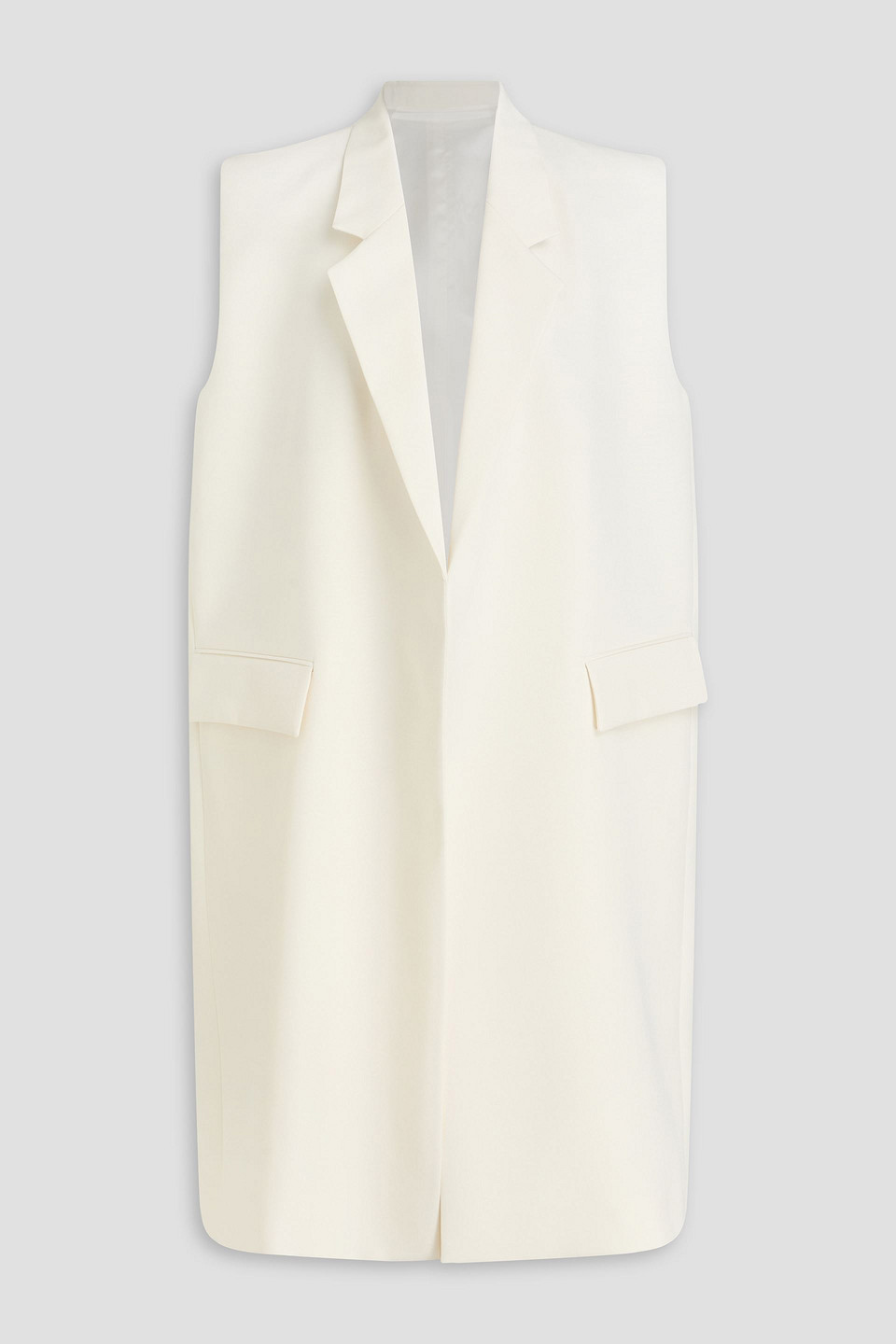 Totême Oversized Grain De Poudre Vest In White