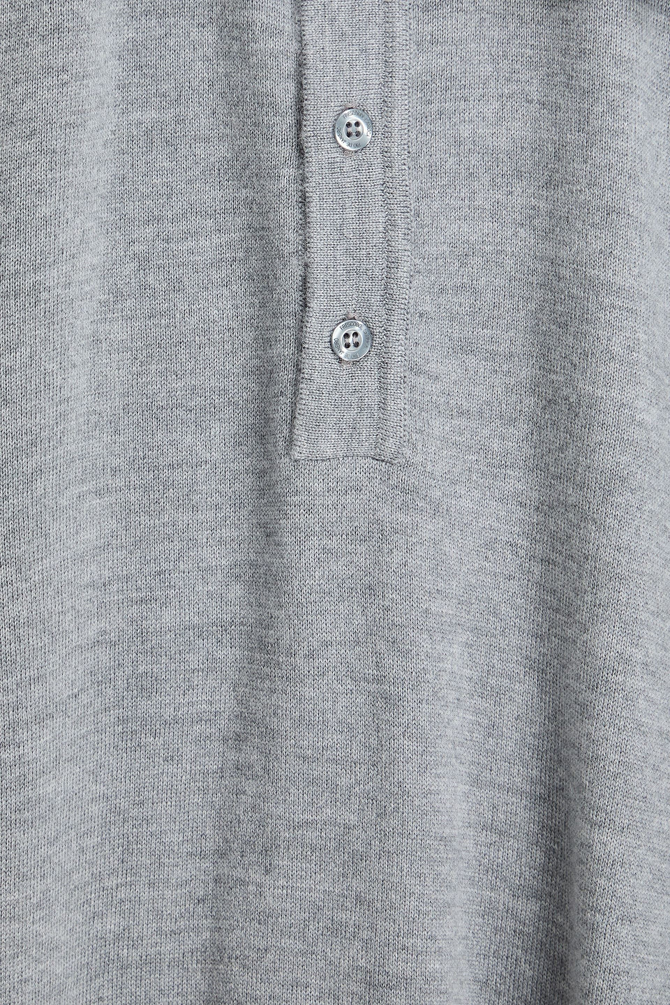 Frescobol Carioca Felix Merino Wool Polo Sweater In Gray