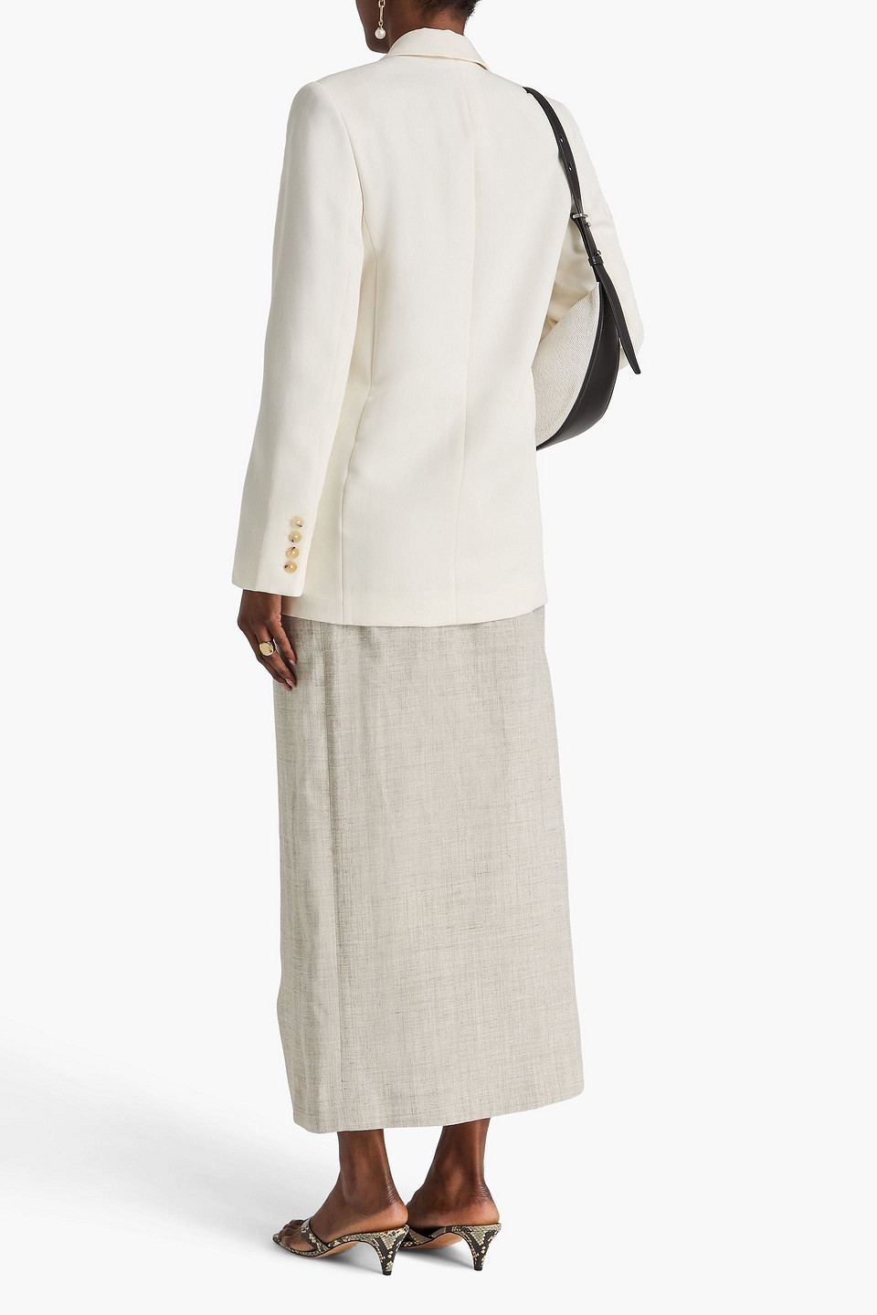 Totême - Crepe Blazer - Weiß - Eu 30 