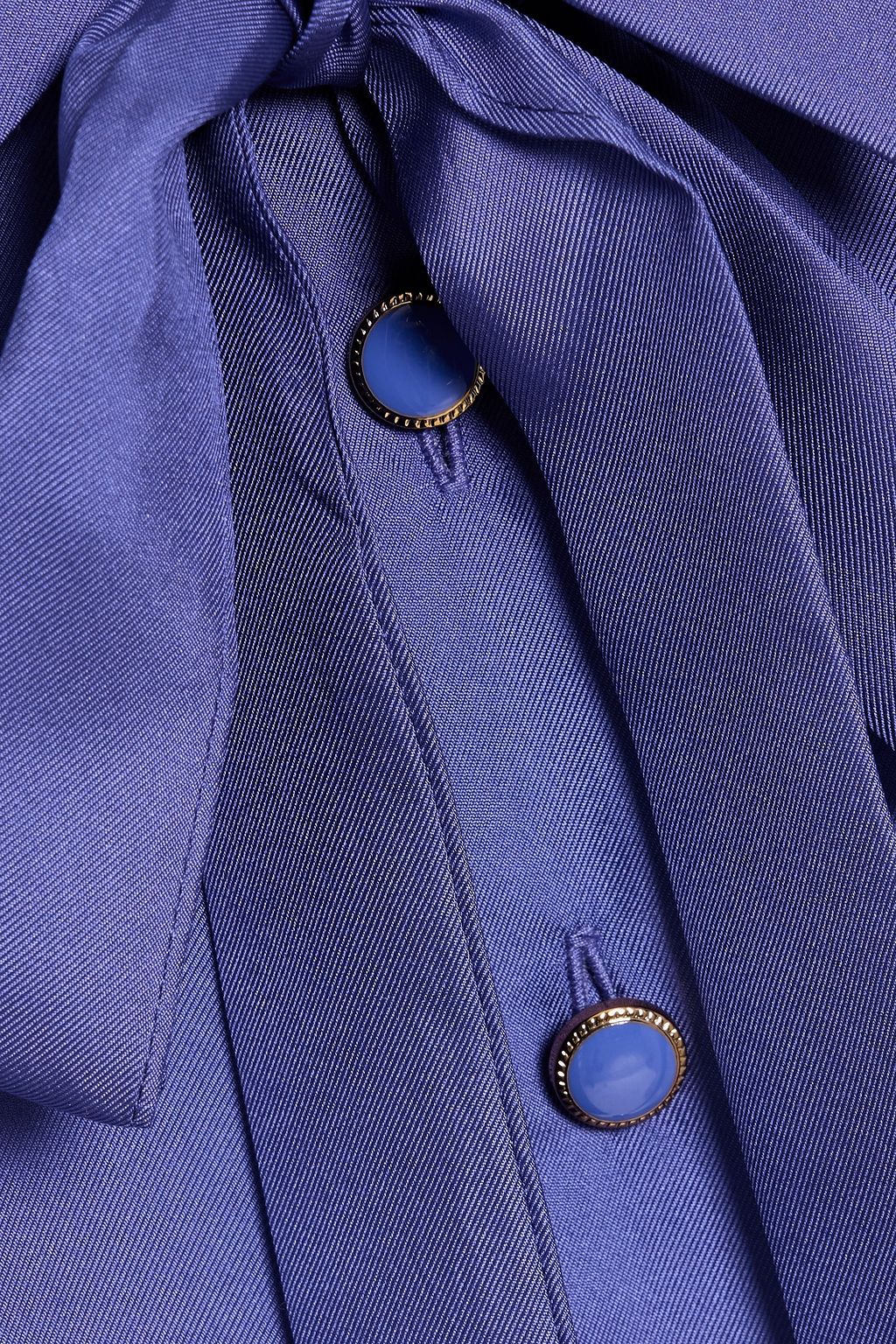 ZIMMERMANN Pussy-bow silk-twill blouse