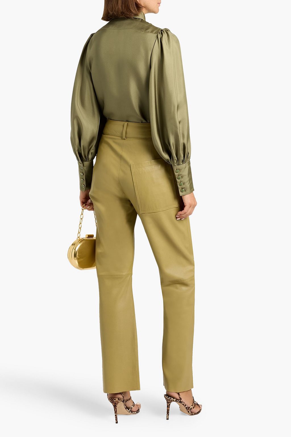 ZIMMERMANN Pussy-bow silk-twill blouse