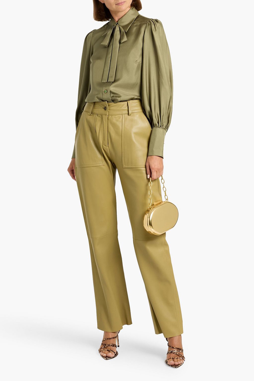 ZIMMERMANN Pussy-bow silk-twill blouse