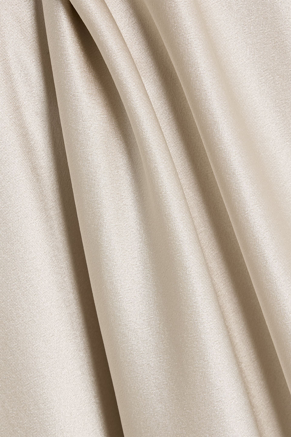 Michelle Mason Draped Silk-satin Maxi Dress In Silver