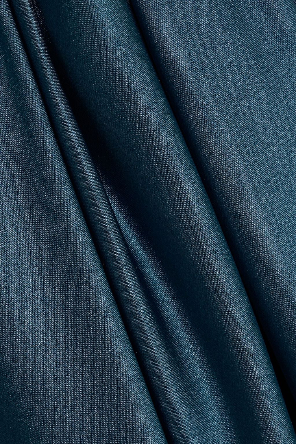 MICHELLE MASON One-shoulder silk-satin gown