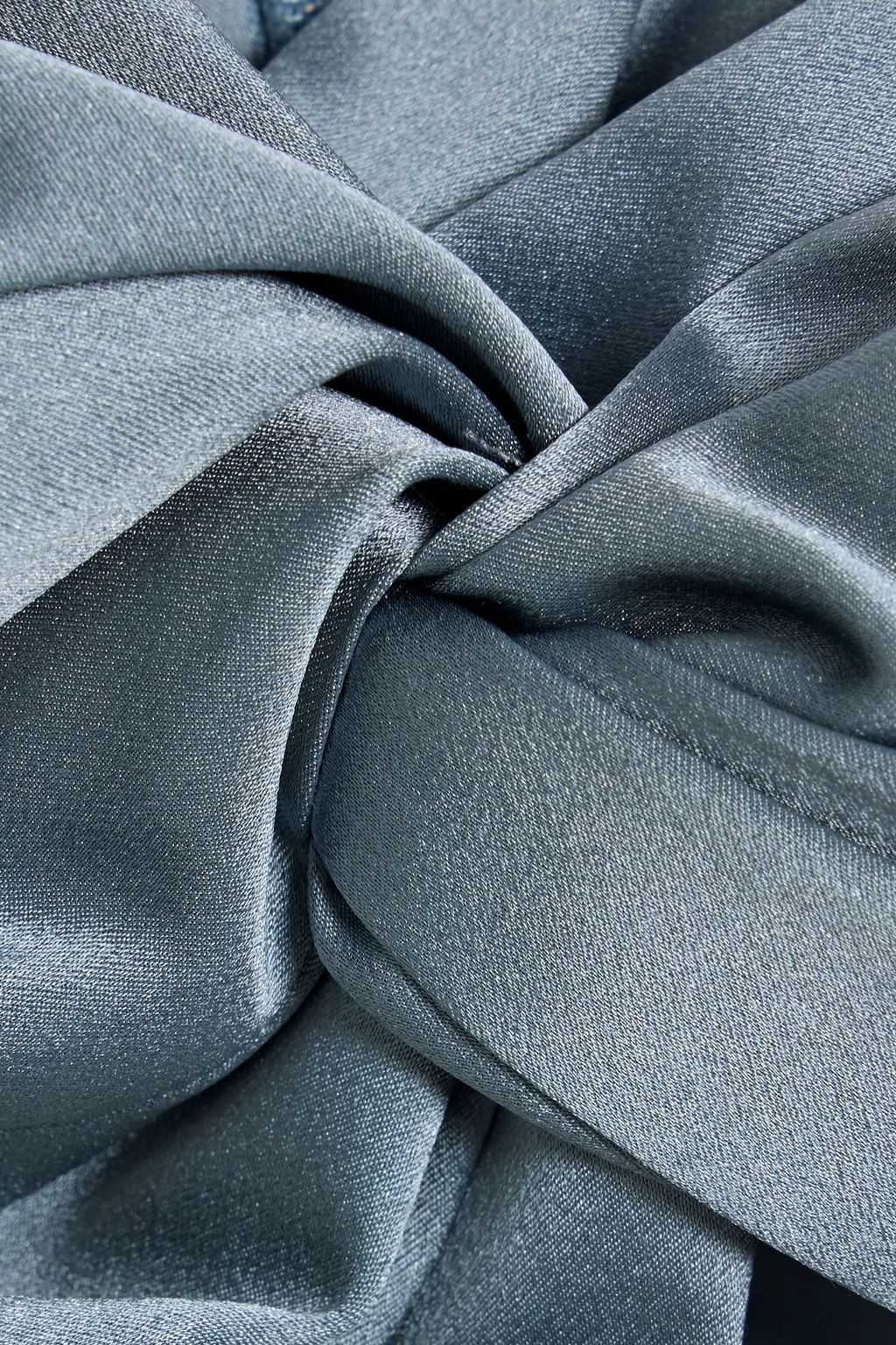 MICHELLE MASON Twisted cutout silk-satin gown