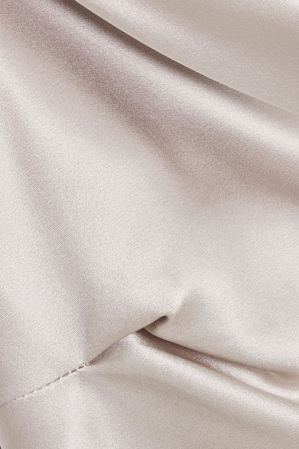 MICHELLE MASON Draped silk-satin camisole