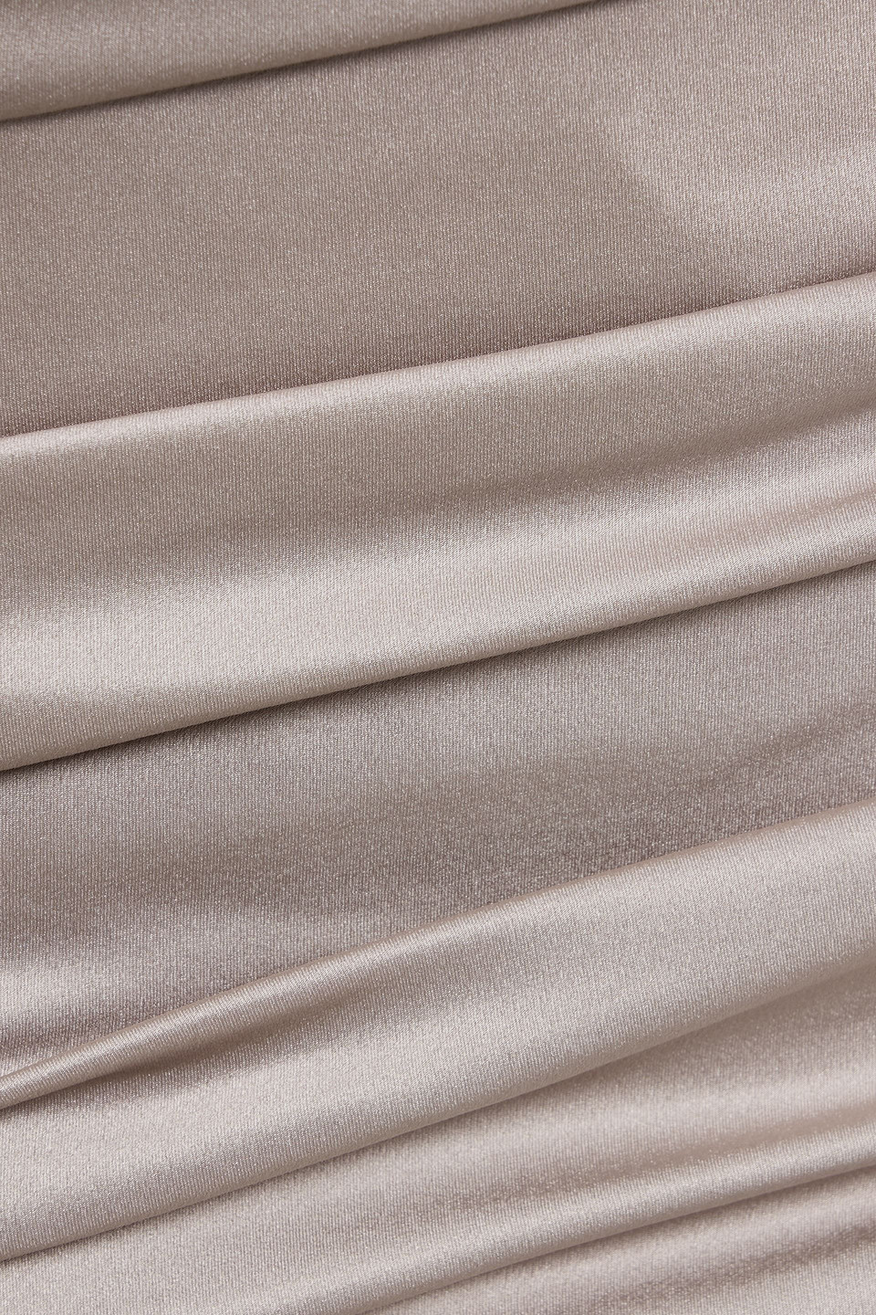 Michelle Mason Ruched Silk-satin Mini Skirt In Gray