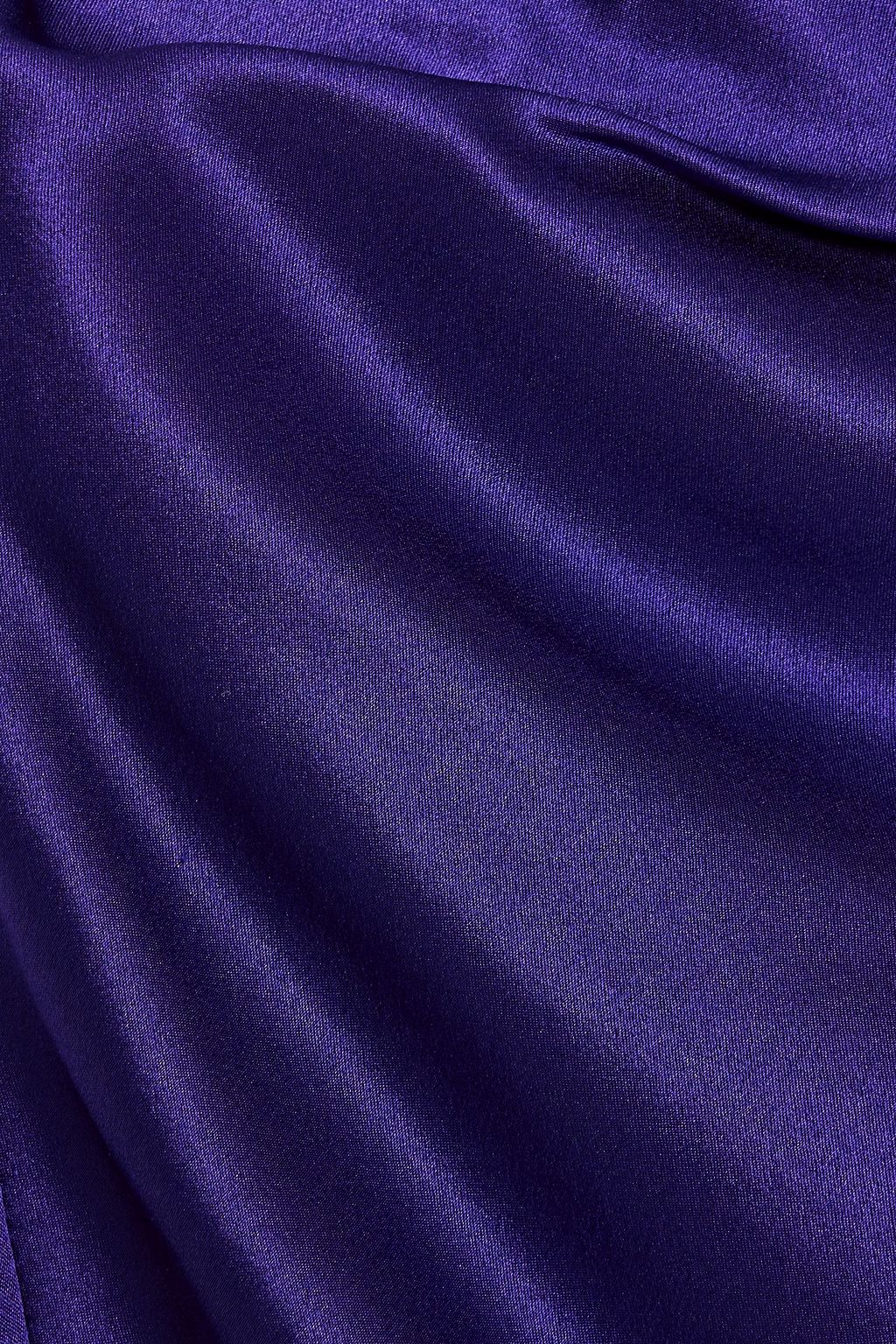 MICHELLE MASON Asymmetric wrap-effect silk-satin midi skirt