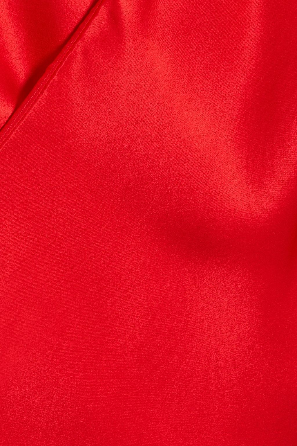 MICHELLE MASON Silk-satin wrap gown