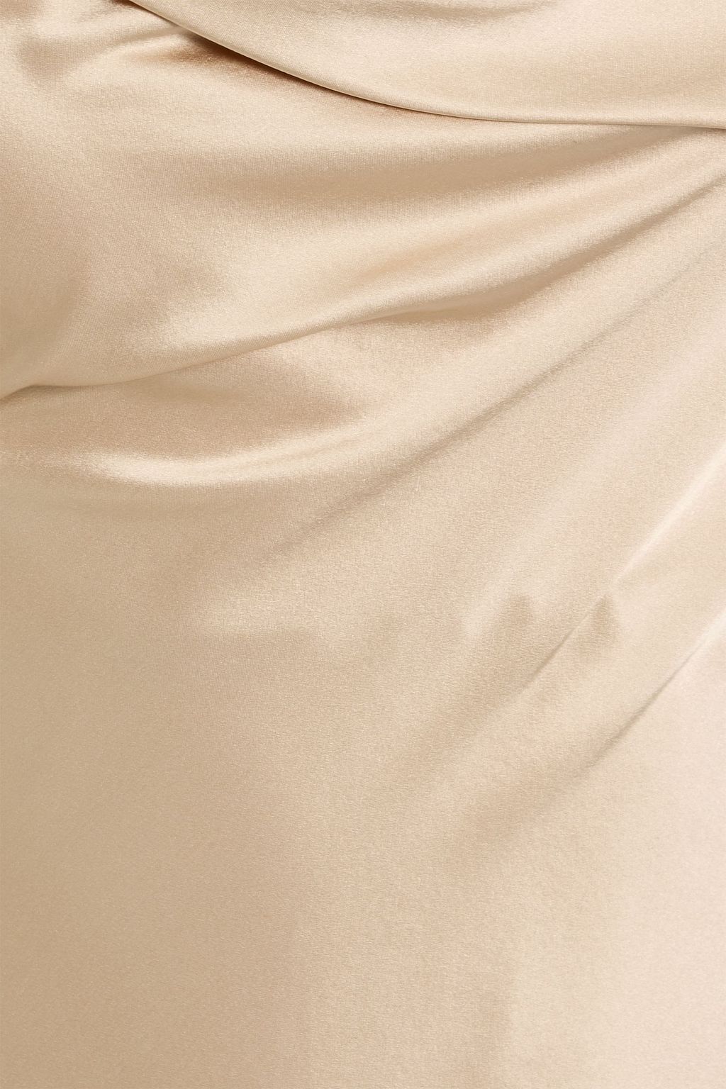 MICHELLE MASON Draped silk-satin gown