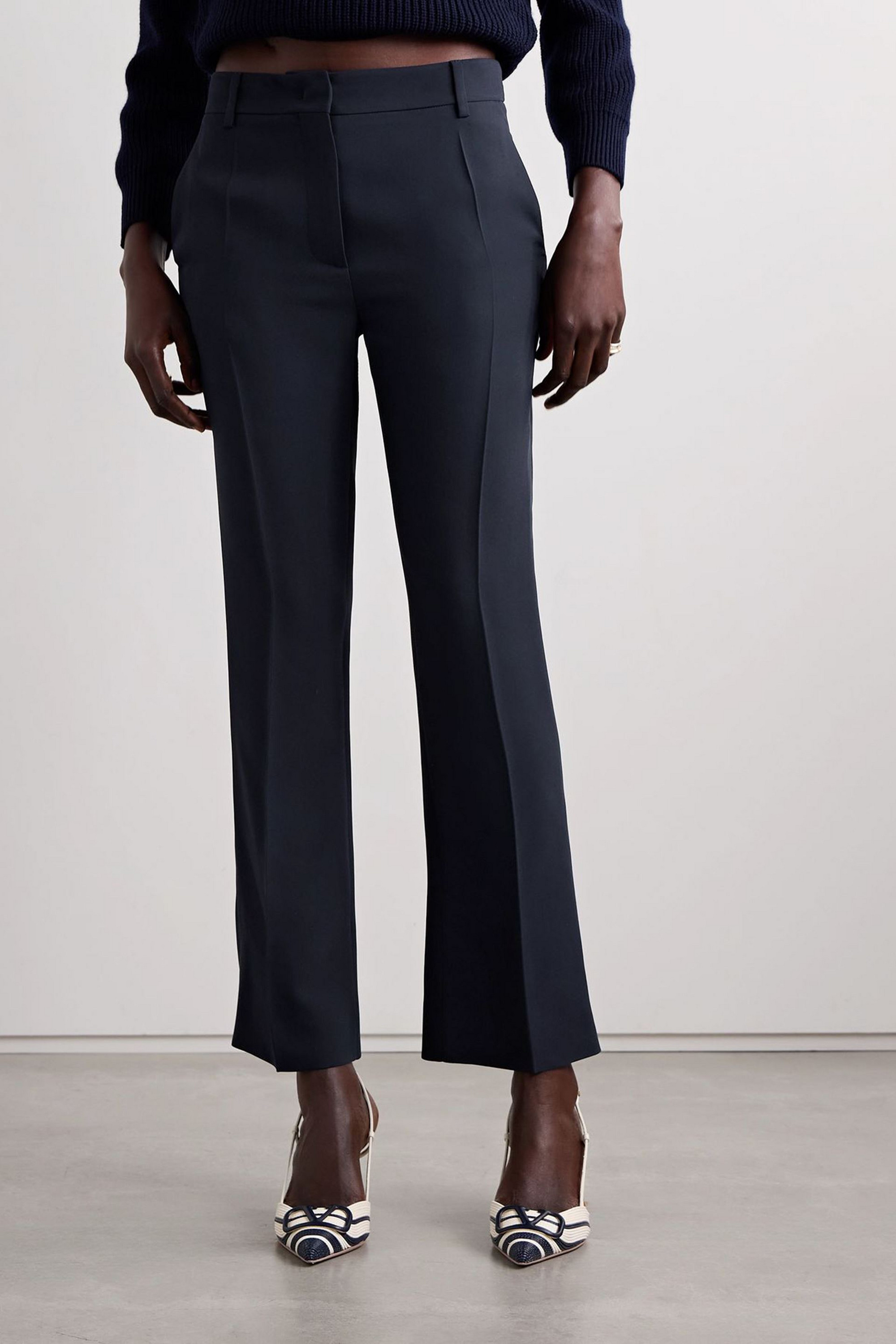 Valentino Garavani Silk-cady flared pants