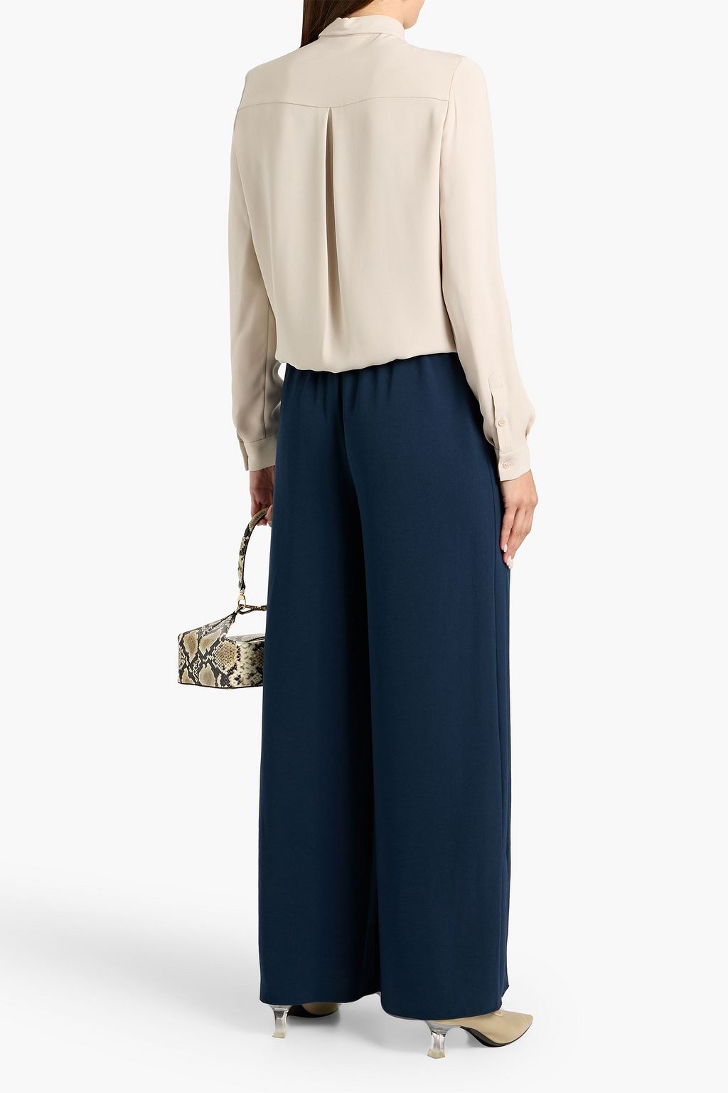 THEORY Crepe wide-leg pants