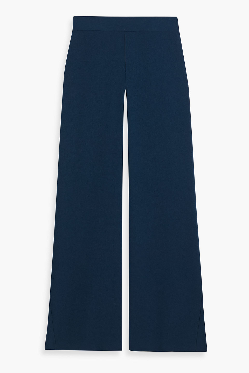 Theory Crepe Wide-leg Pants In Blue