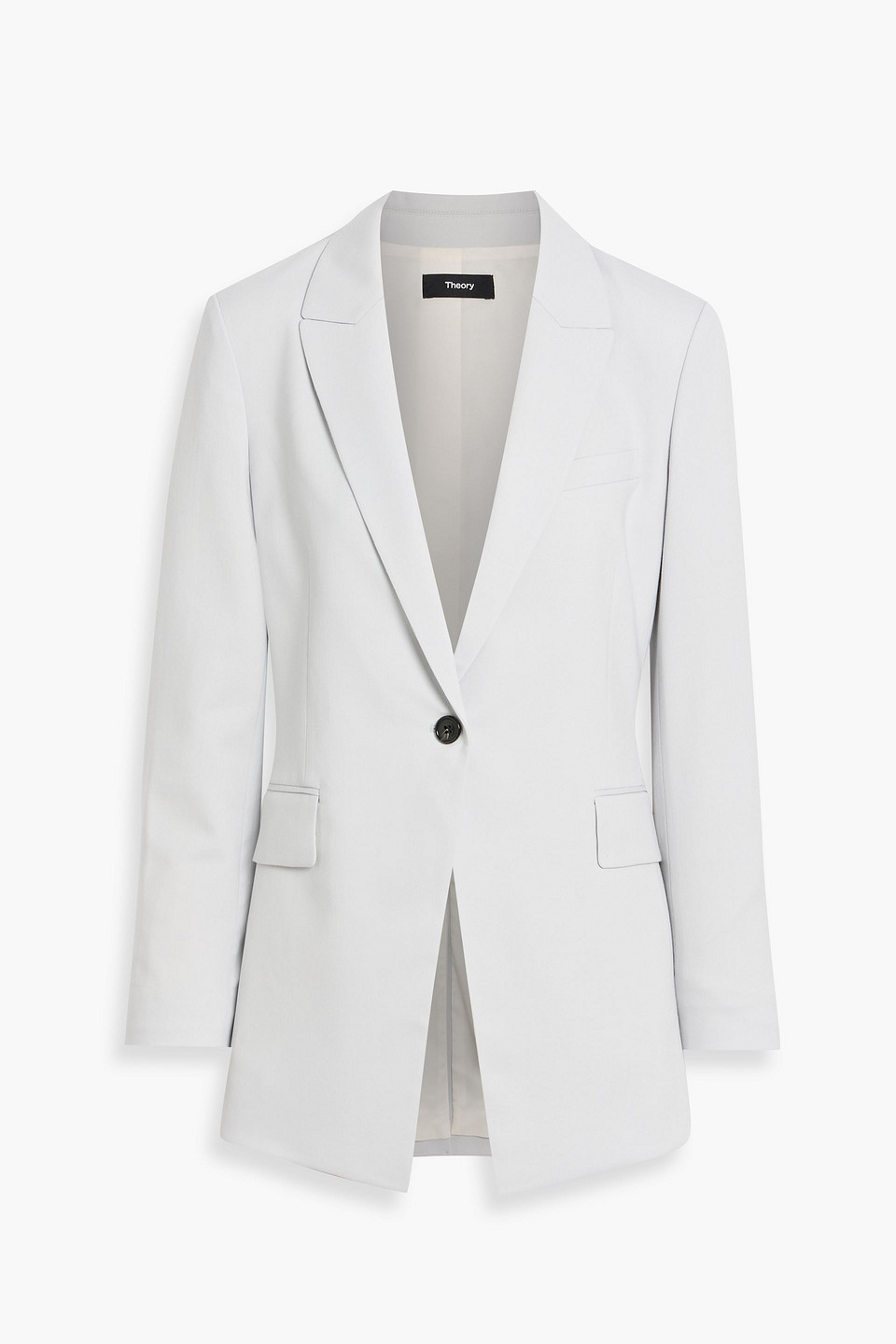 Theory Etiennette Wool-blend Twill Blazer In White