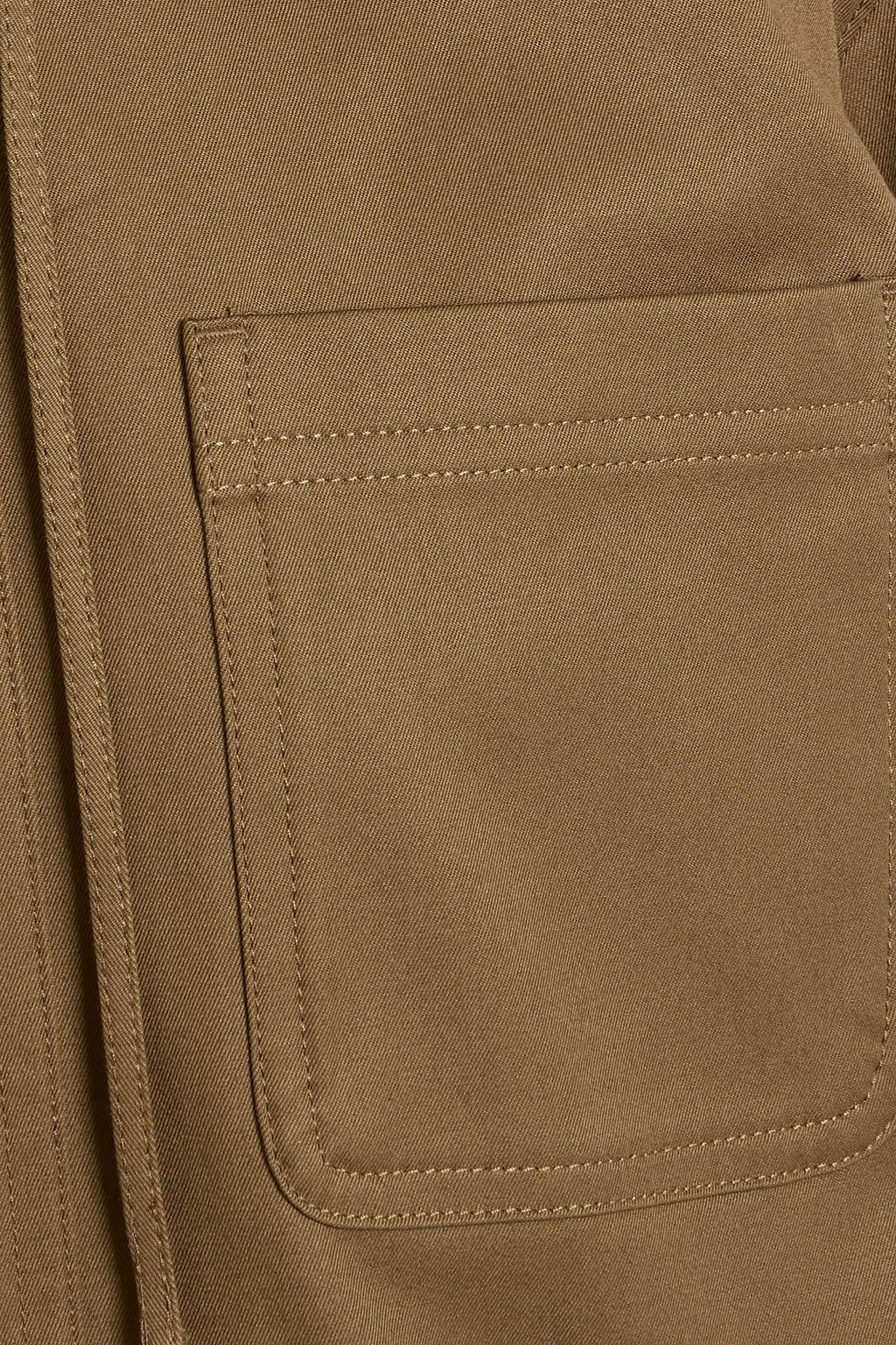 THEORY Cotton-blend twill hooded jacket