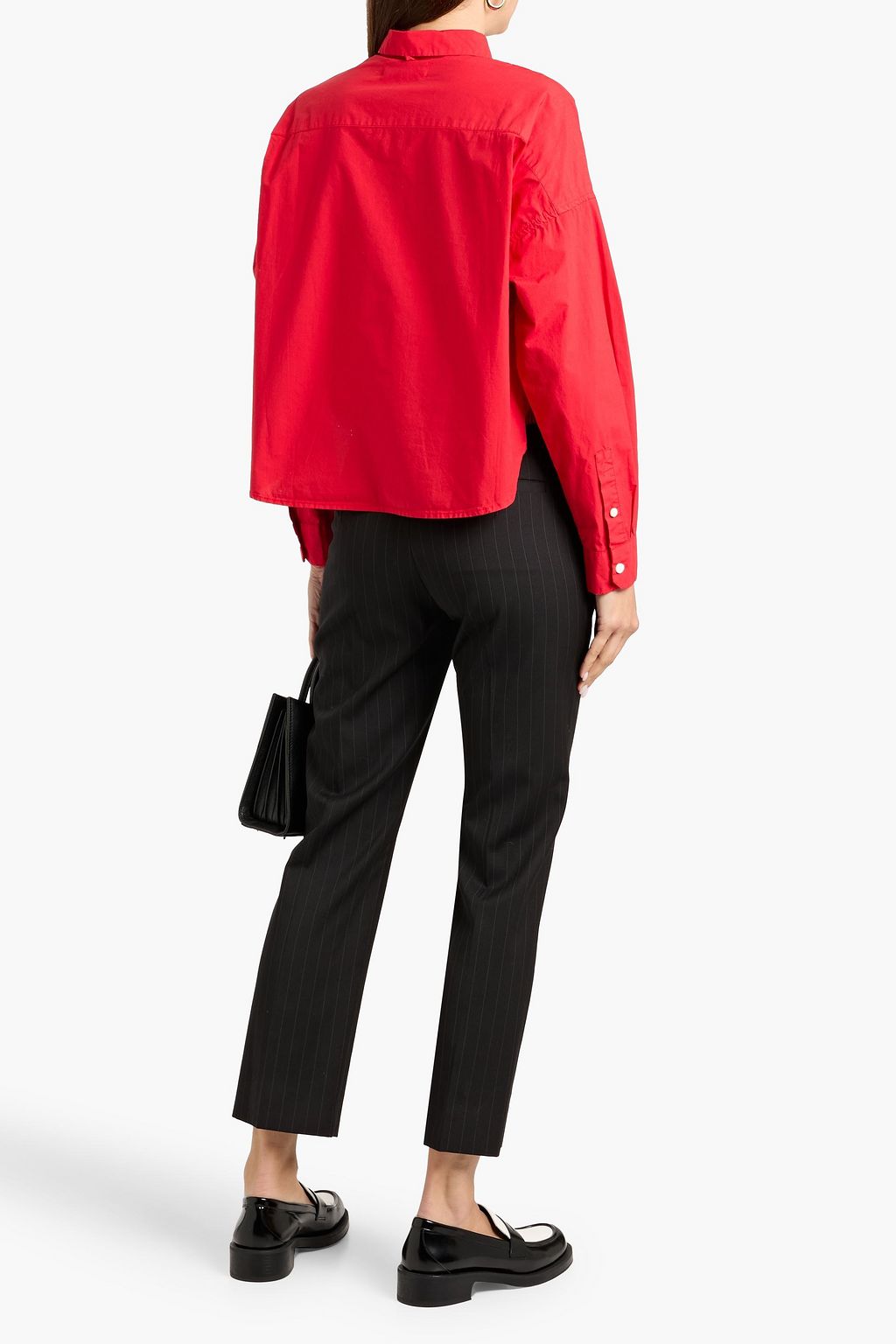 ALEX MILL Gemma cropped cotton-poplin shirt