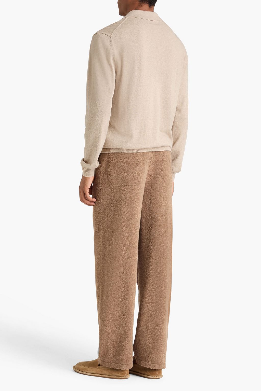 FRESCOBOL CARIOCA Teo cotton and cashmere-blend polo sweater