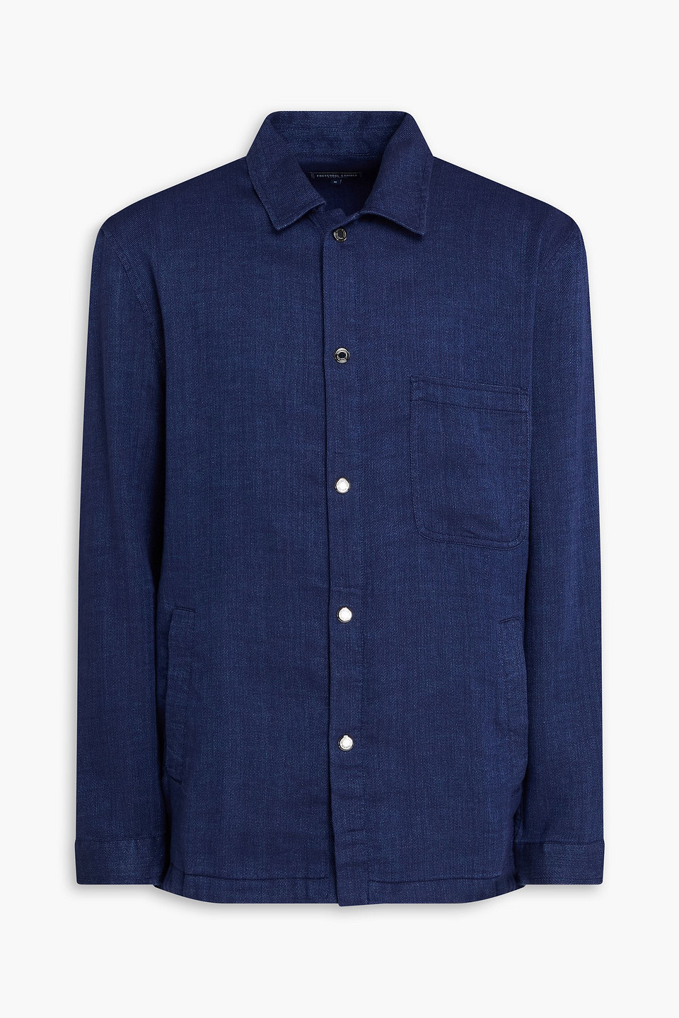 Frescobol Carioca Diego Linen And Cotton-blend Overshirt In Blue