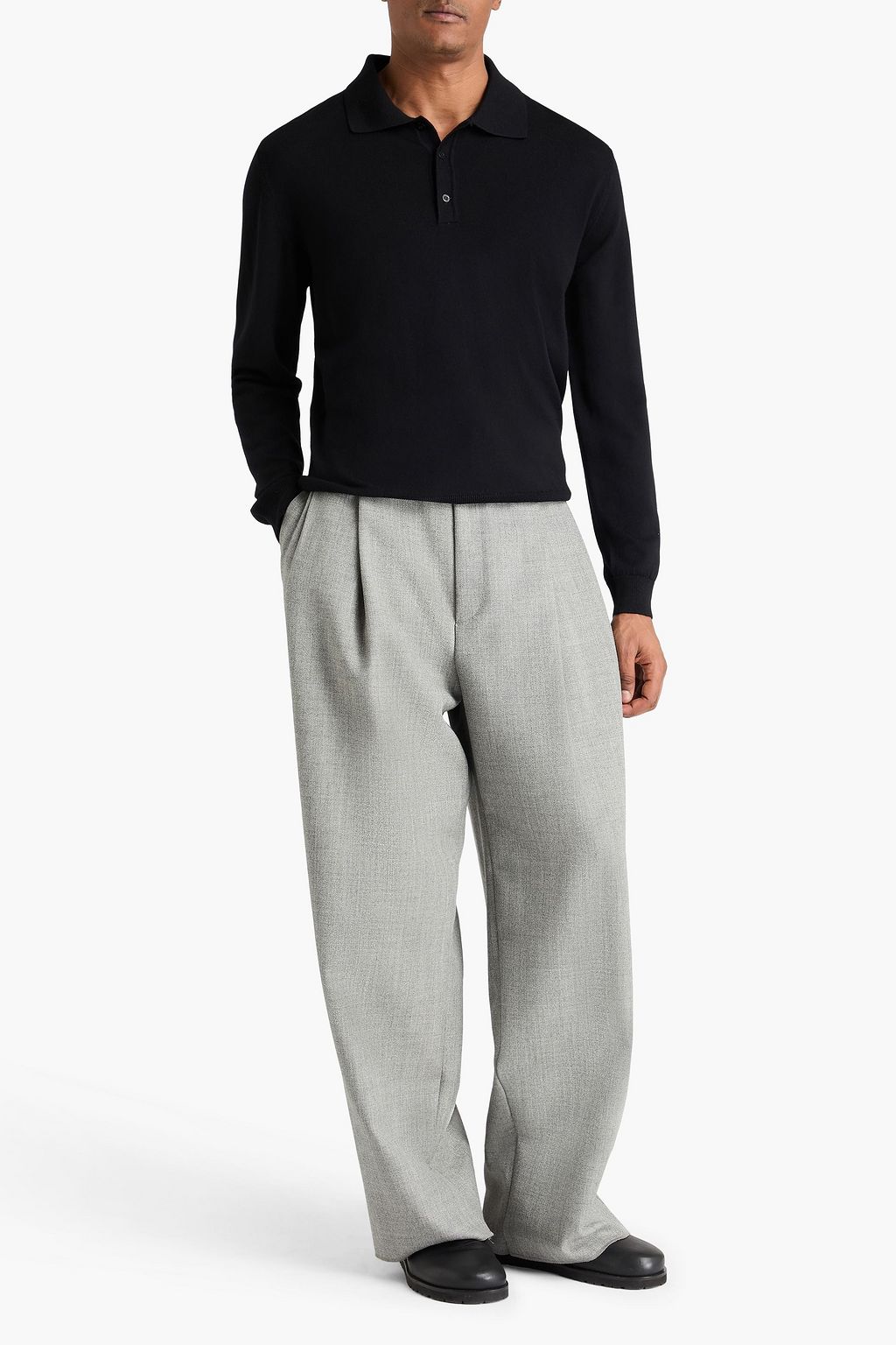 FRESCOBOL CARIOCA Felix merino wool polo sweater