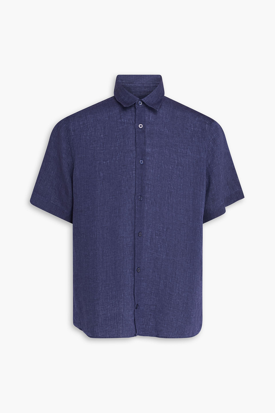 frescobol carioca - castro linen shirt - blue - m