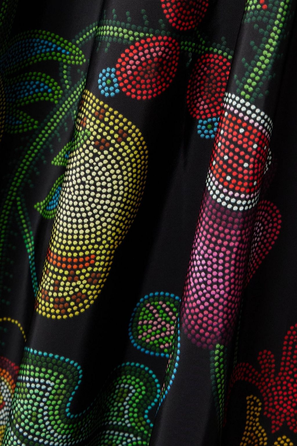 LA DOUBLEJ Printed faille midi skirt