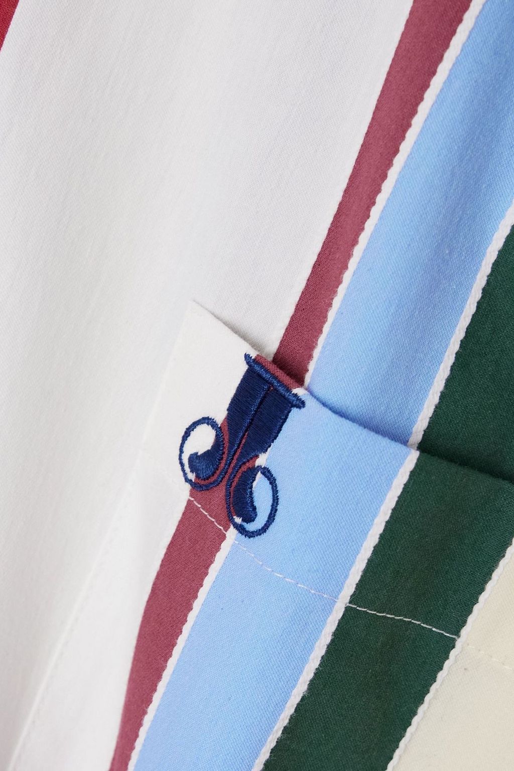 LA DOUBLEJ Better Than Your Boyfriend's striped cotton-blend poplin shirt