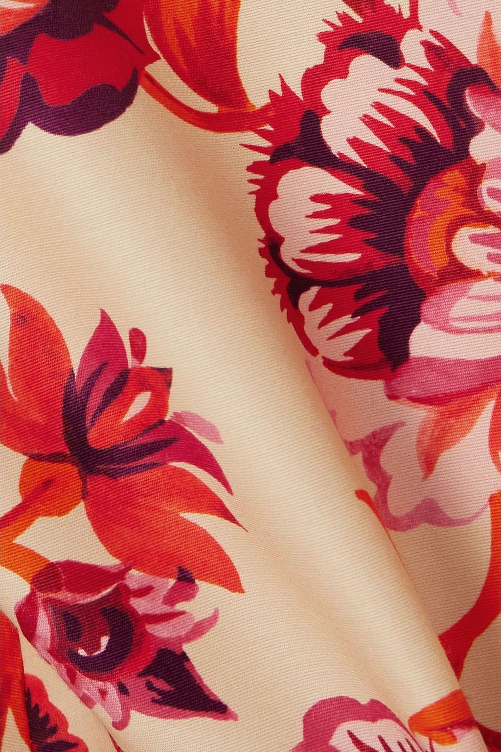 LA DOUBLEJ 24/7 floral-print wool-blend twill mini dress