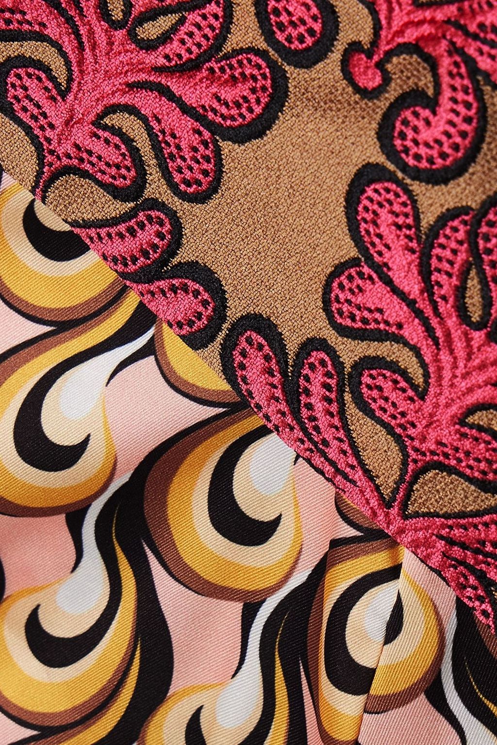 LA DOUBLEJ La Scala asymmetric cotton-blend jacquard top