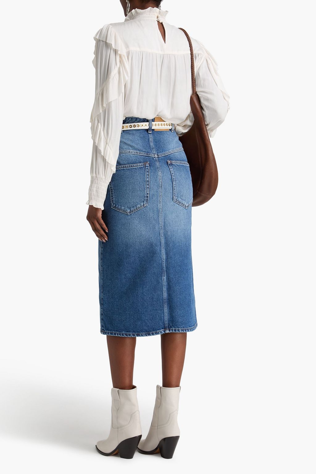 ISABEL MARANT Dipoma denim midi skirt