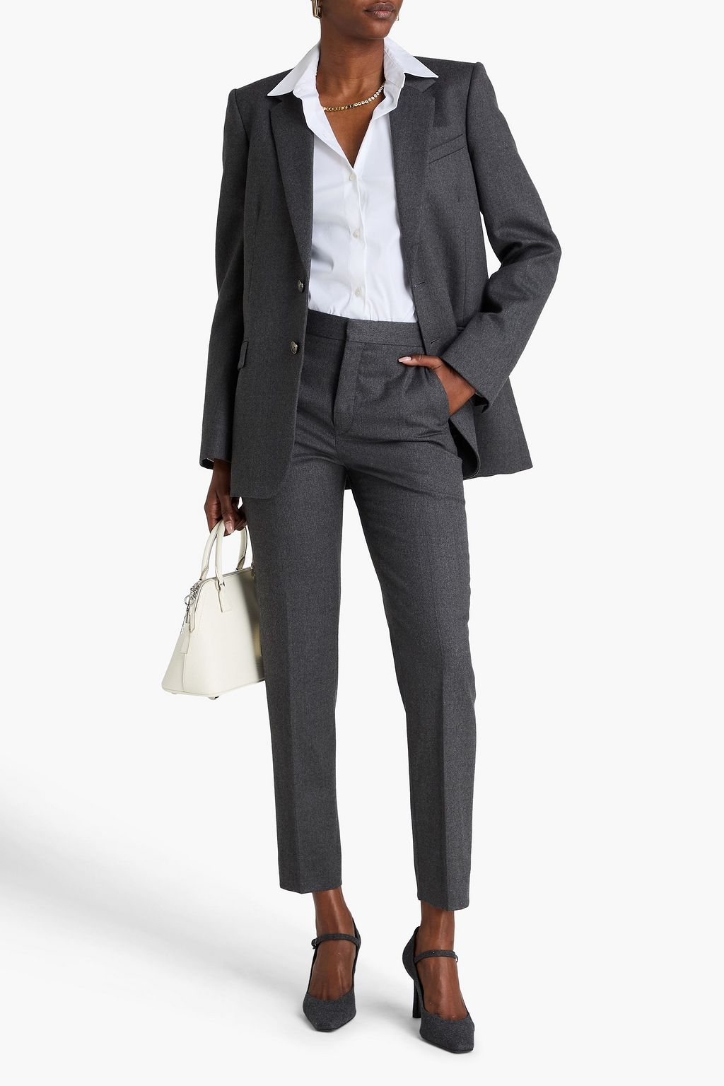 WARDROBE.NYC Wool-blend slim-leg pants