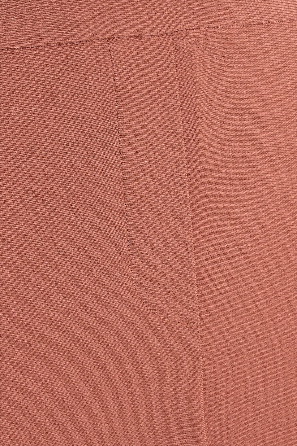 Theory Treeca Cropped Crepe Straight-leg Pants In Pink