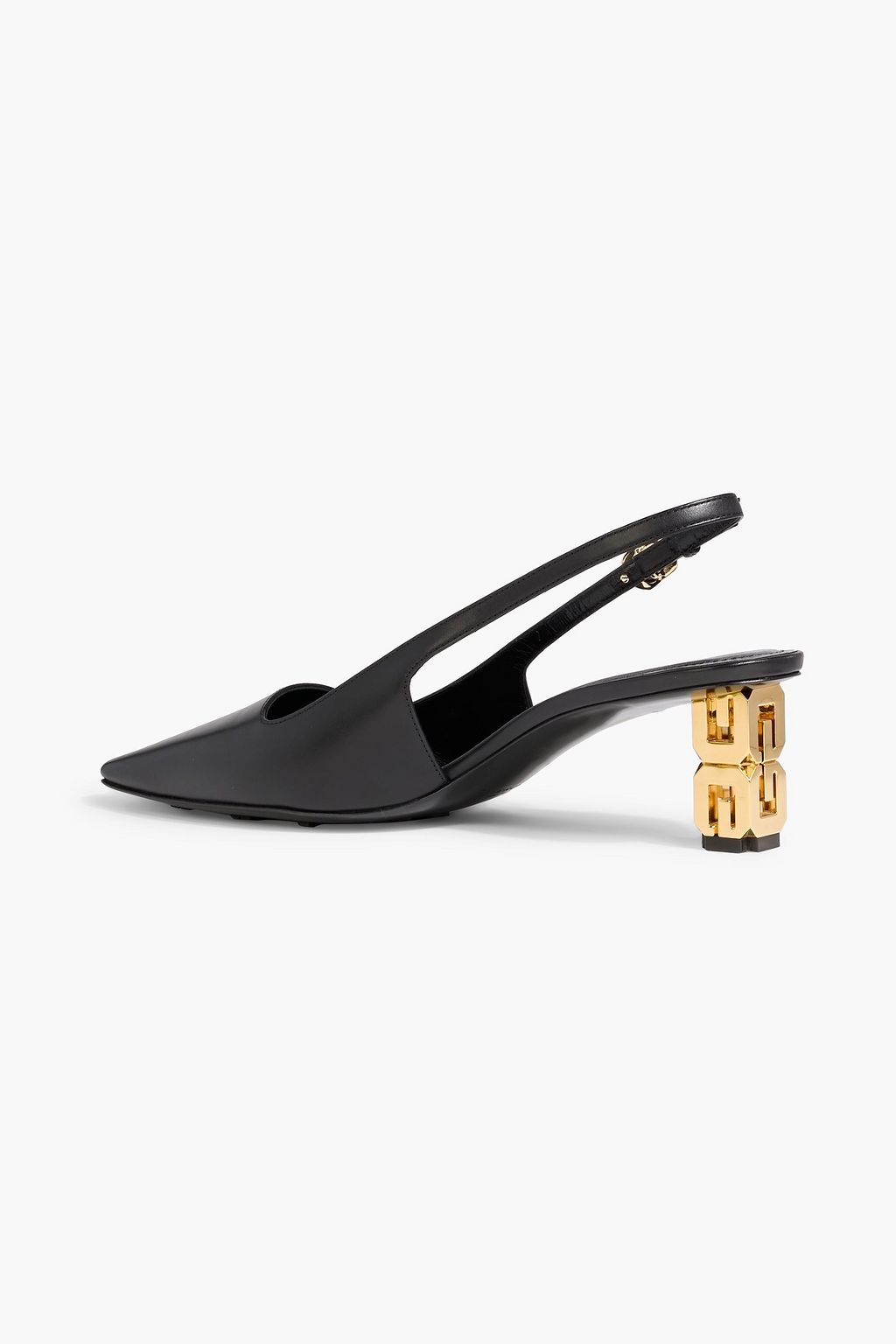 GIVENCHY G Cube leather slingback pumps
