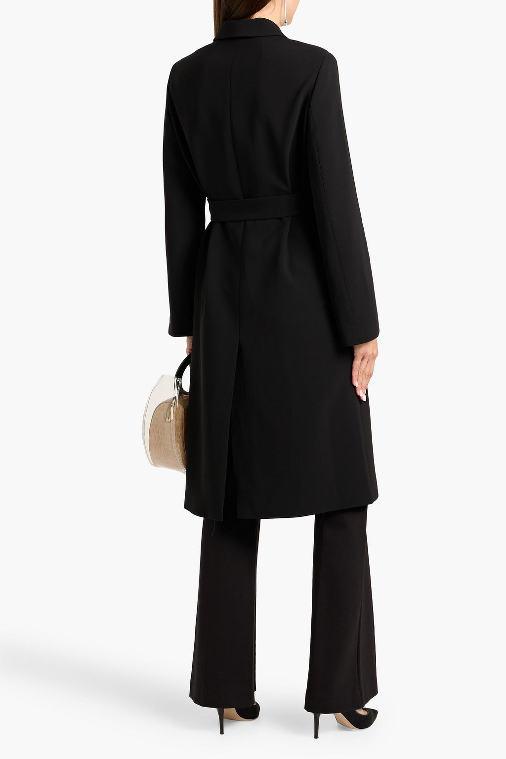 Crepe Coat with Thread Embroidered main image 1