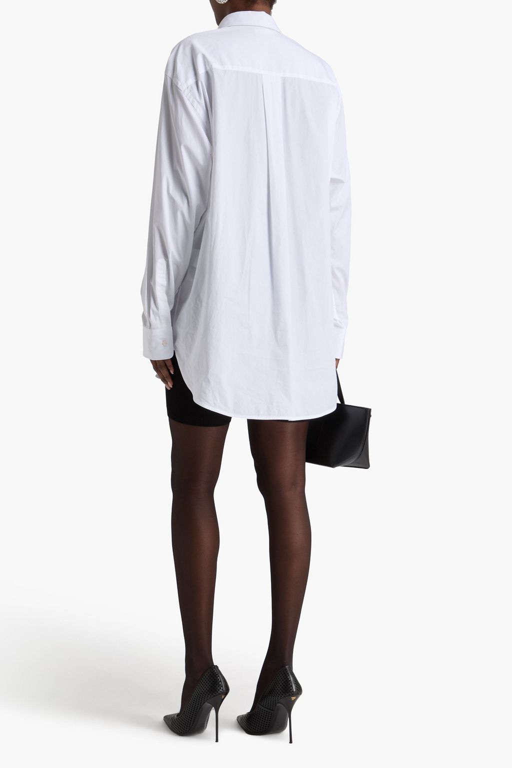 WARDROBE.NYC Cotton-poplin mini shirt dress