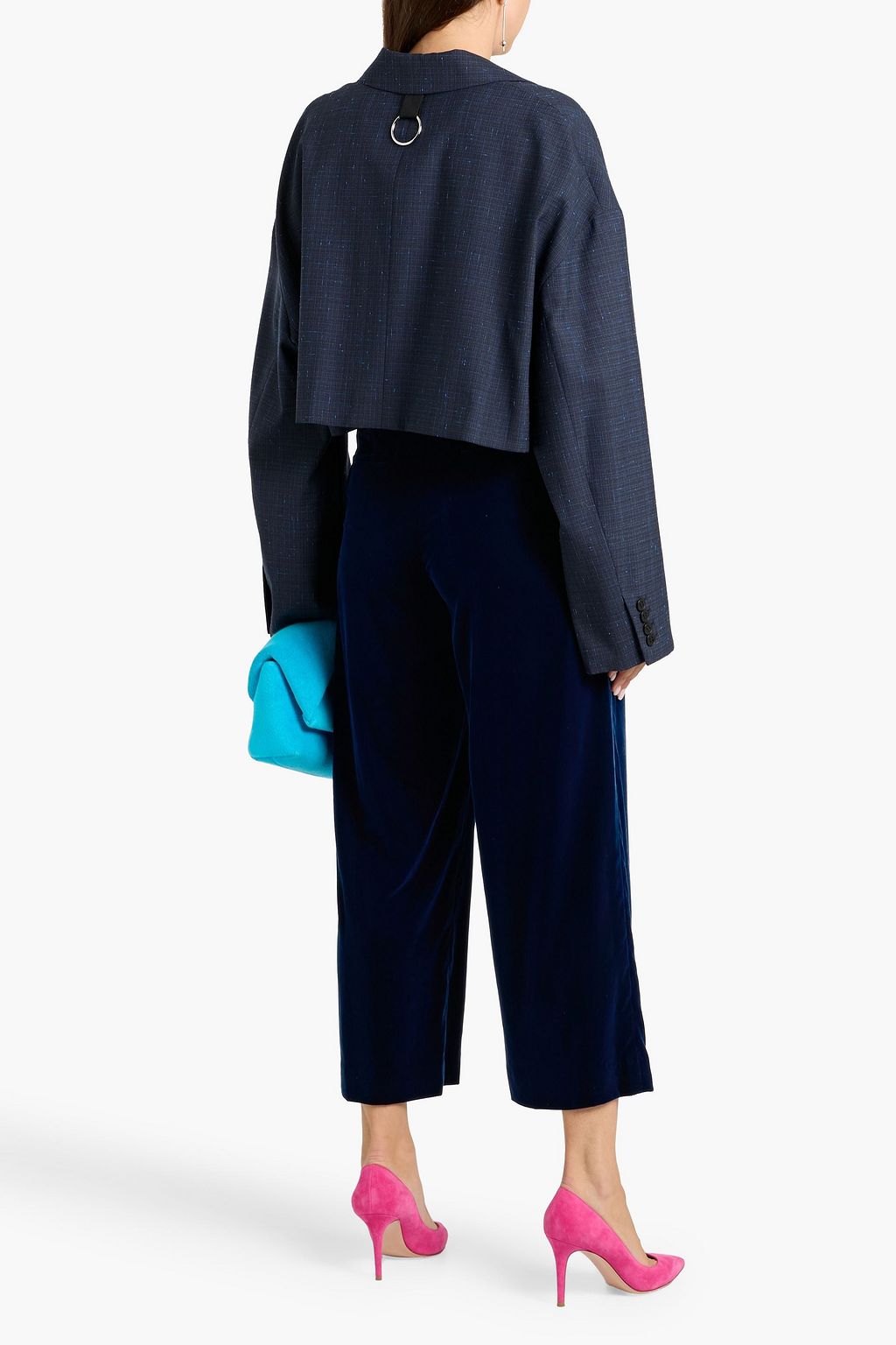 THEORY Velvet wide-leg pants