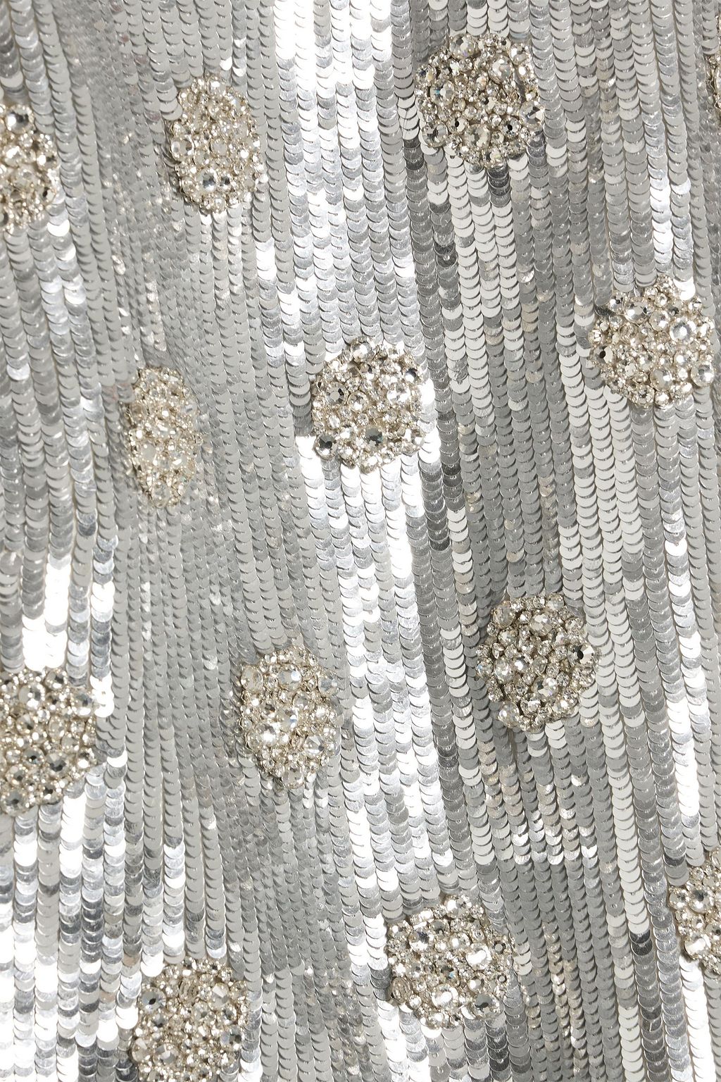 VALENTINO GARAVANI Embellished wool and silk-blend crepe mini dress