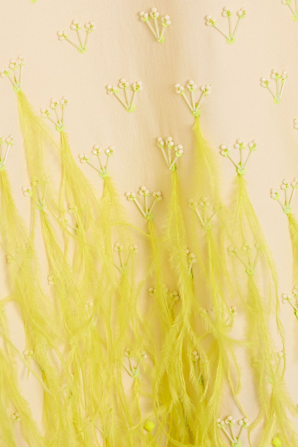 VALENTINO GARAVANI Embellished wool and silk-blend crepe mini dress