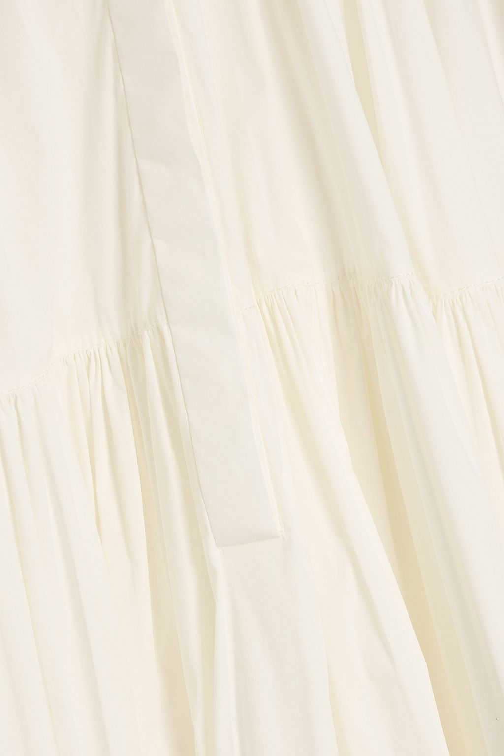 VALENTINO GARAVANI Tiered cotton-blend poplin mini shirt dress