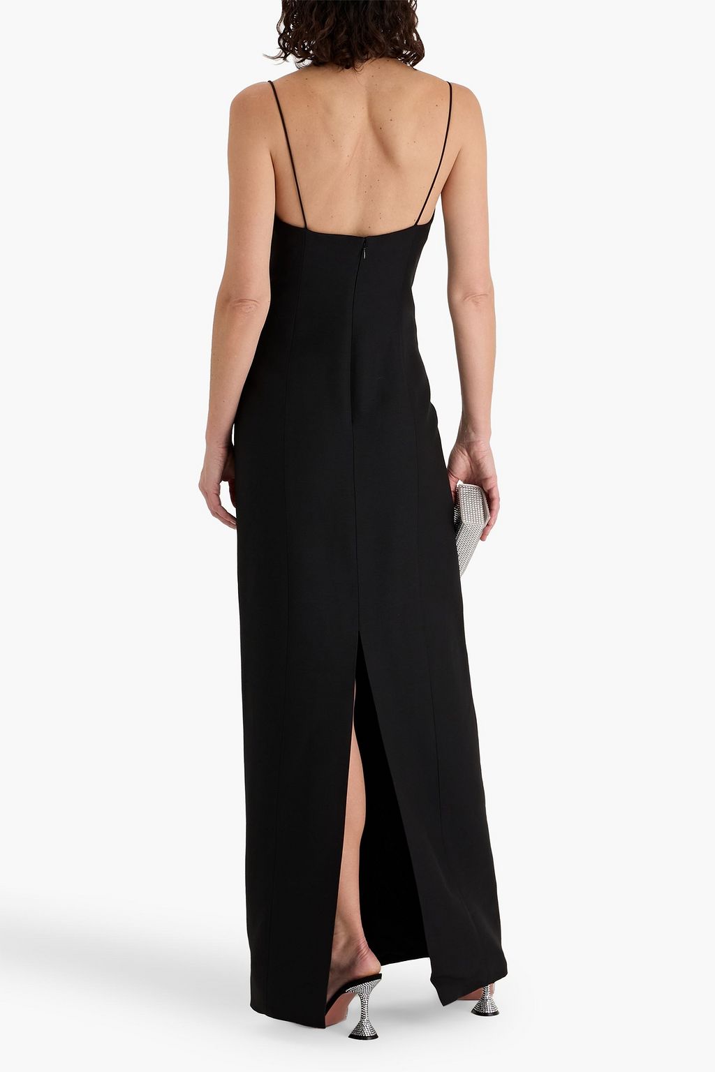 VALENTINO GARAVANI Wool and silk-blend crepe maxi dress