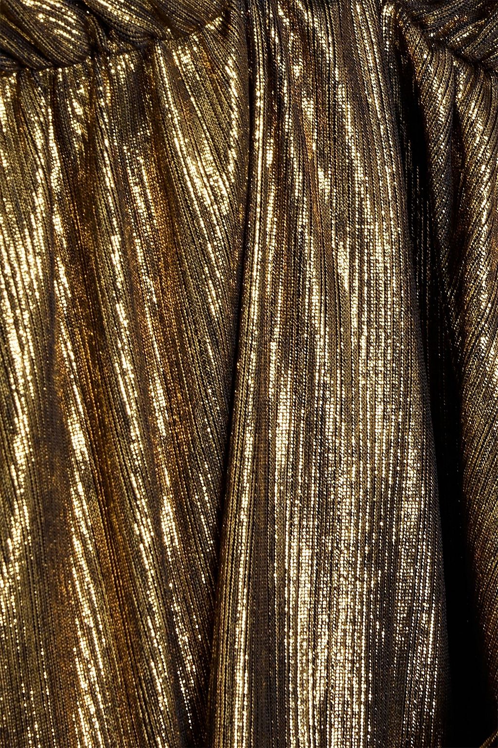 BRONX & BANCO Bedouin ruffled lamé mini dress