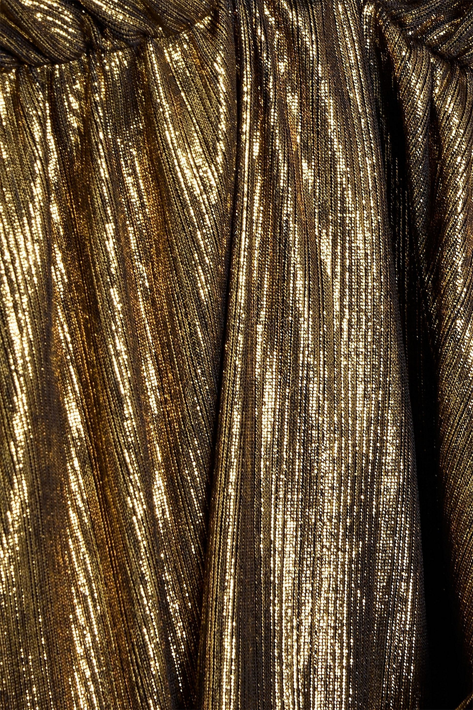 Bronx And Banco Bedouin Ruffled Lamã© Mini Dress In Green