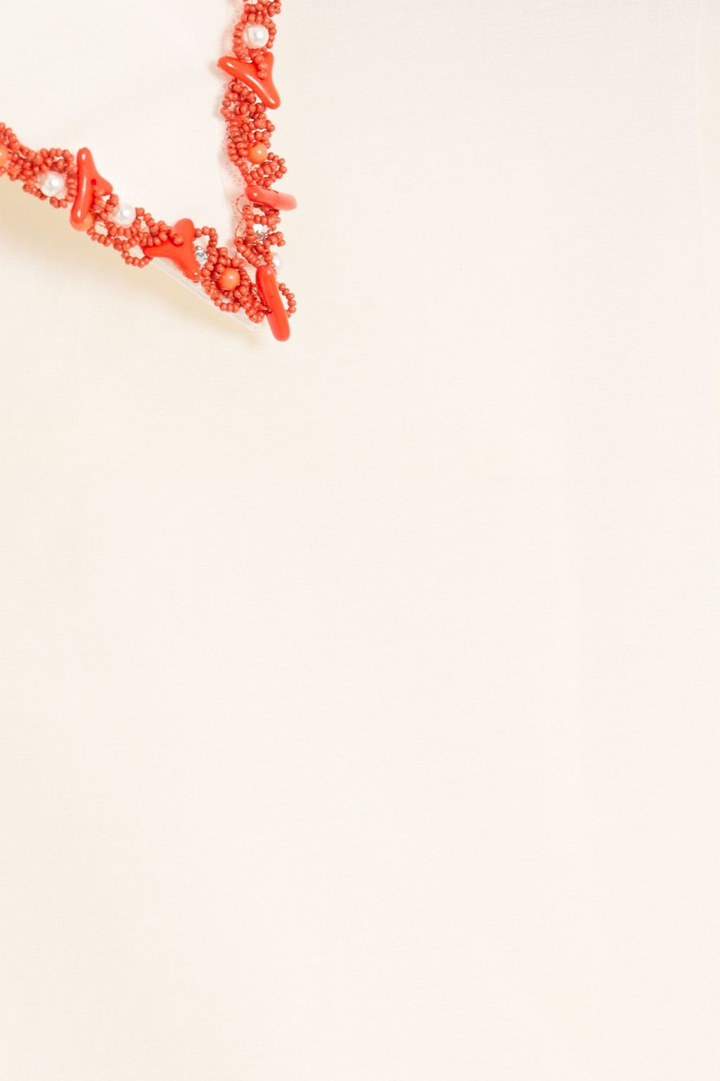 VALENTINO GARAVANI Embellished silk and cotton-blend maxi shirt dress