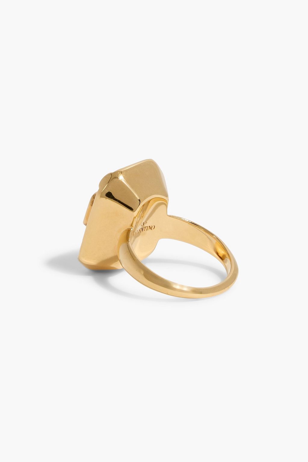 VALENTINO GARAVANI VLOGO gold-tone crystal ring