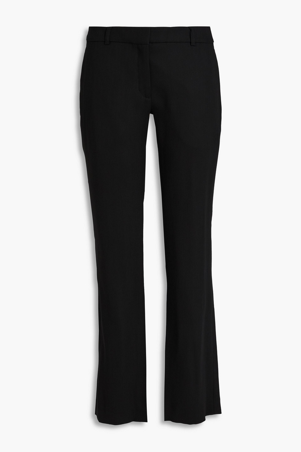 Acne Studios Wool-blend Crepe Straight-leg Pants In Black