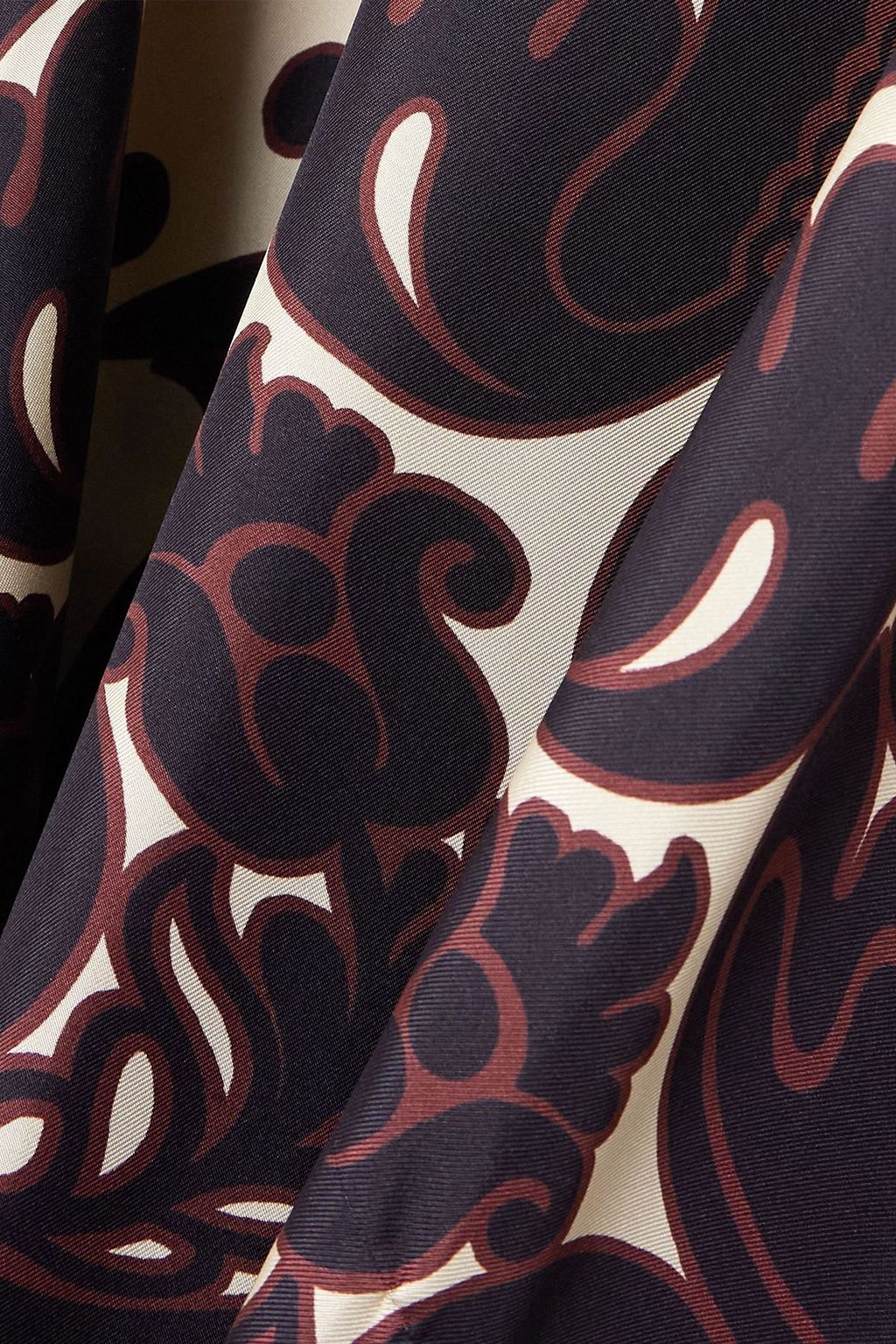 LA DOUBLEJ Magnifico printed silk-satin dress